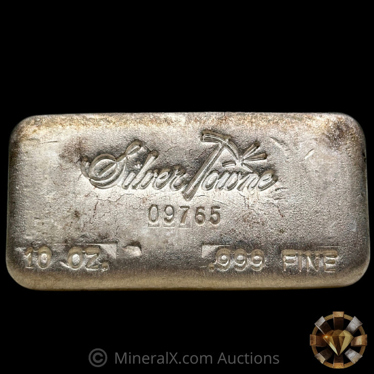 10oz Silvertowne Gridback Vintage Silver Bar