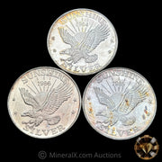 x3 1oz (1984,85,86) Sunshine Mining Vintage Silver Coins