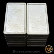 x10 10oz Academy "In God We Trust" Vintage Silver Stacker Bars (100oz Total)