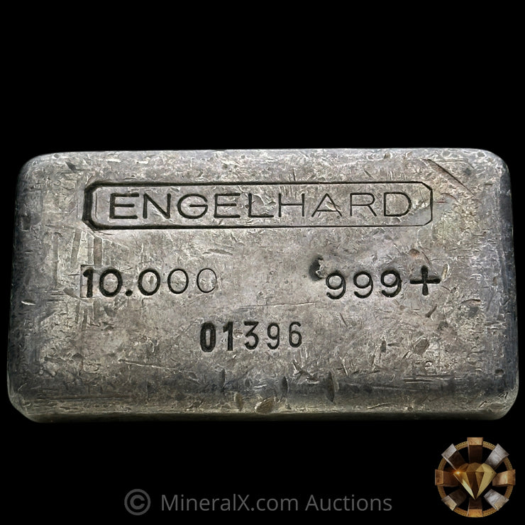 10oz Engelhard 2nd Series Top Hallmark Vintage Silver Bar With Low Serial For Variety