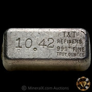 10.42oz T & T Refiners Vintage Silver Bar