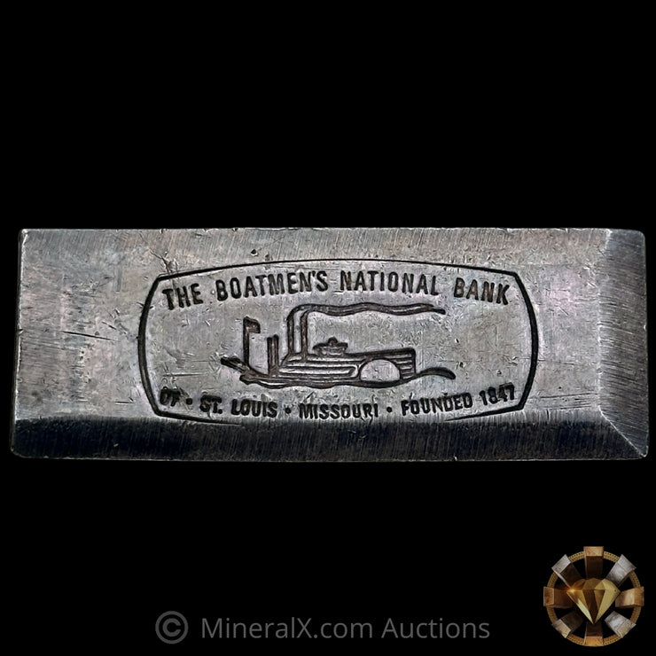 2oz The Boatmens National Bank Vintage Silver Bar