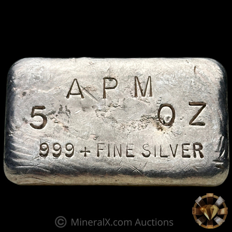 5oz APM Vintage Silver Bar