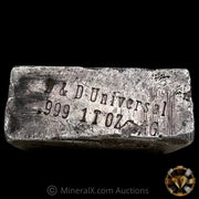 1oz D & D Universal (Possible Casey Refining Connection) Vintage Silver Bar