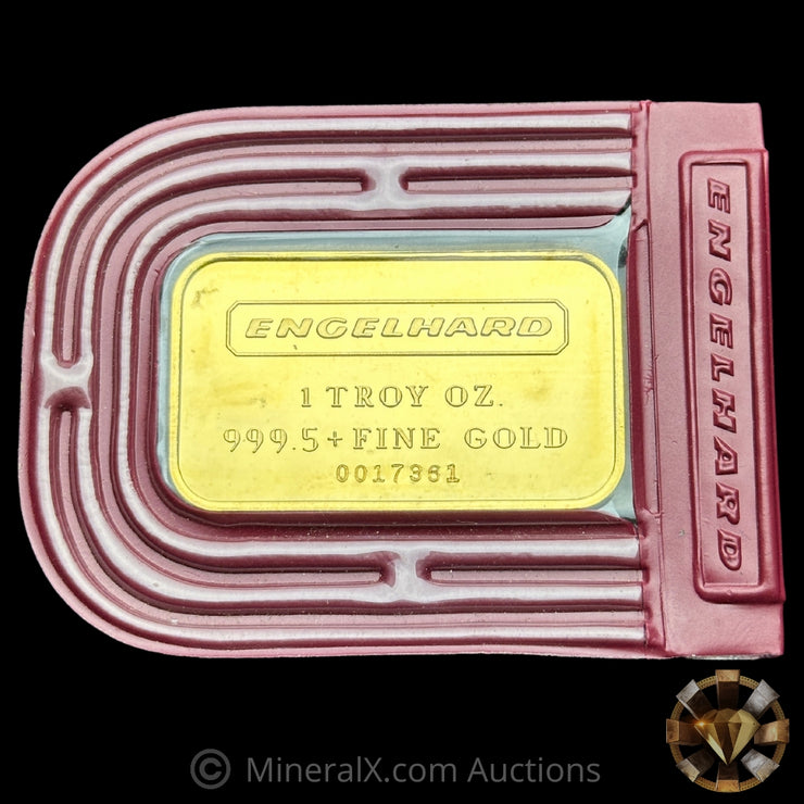 1oz Engelhard Maroon Seal Vintage Gold Bar