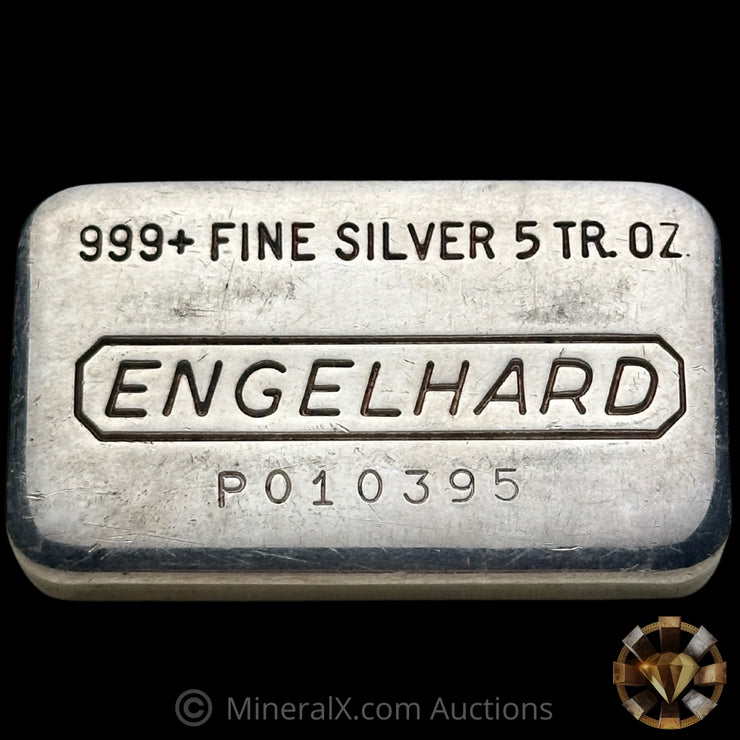 5oz Engelhard P Loaf Vintage Silver Bar