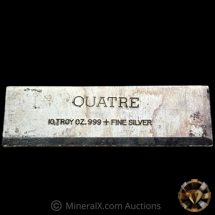 10oz Quatre Vintage Silver Bar