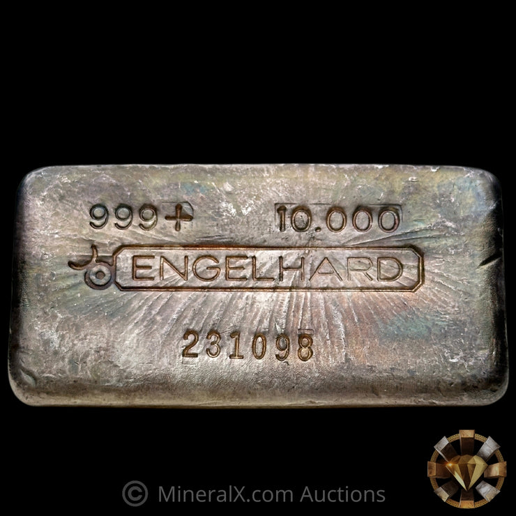 10oz Engelhard Bull Logo Vintage Silver Bar