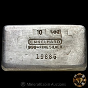 10oz Engelhard 5th Series Vintage Silver Bar With Reverse Convex Circles