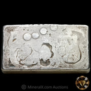 10oz Engelhard 5th Series Vintage Silver Bar With Reverse Convex Circles