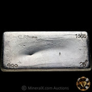 25oz C Rhyne & Associates Vintage Silver Bar