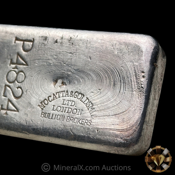 Kilo Engelhard London Vintage Silver Bar With Mocatta & Goldsmid Counterstamp