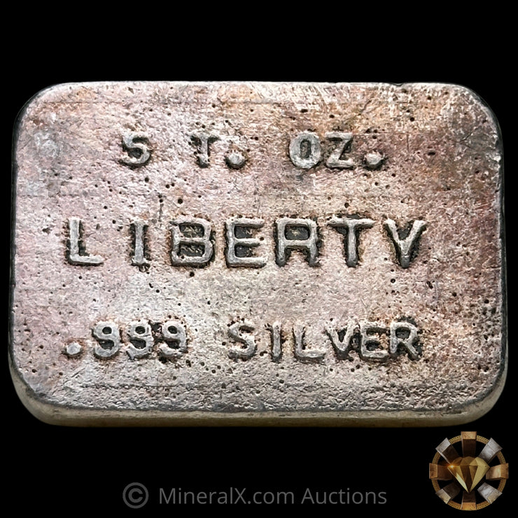 5oz Liberty Vintage Silver Bar