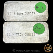 x2 10.4oz Agnon Sequential Vintage Silver Bars (20.8oz Total)