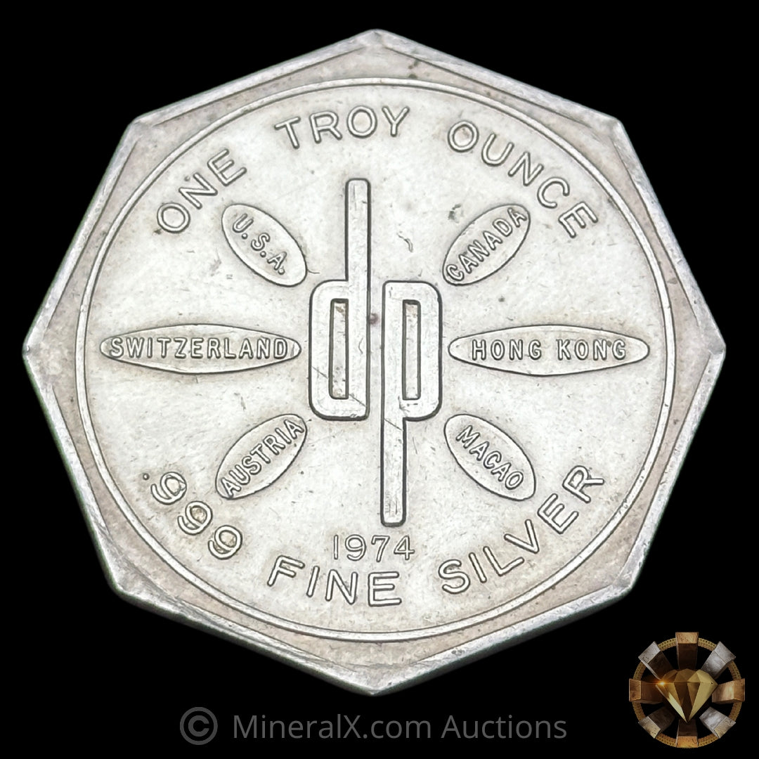 1oz 1974 Deak Perera Group DP Vintage Silver Coin – MineralX