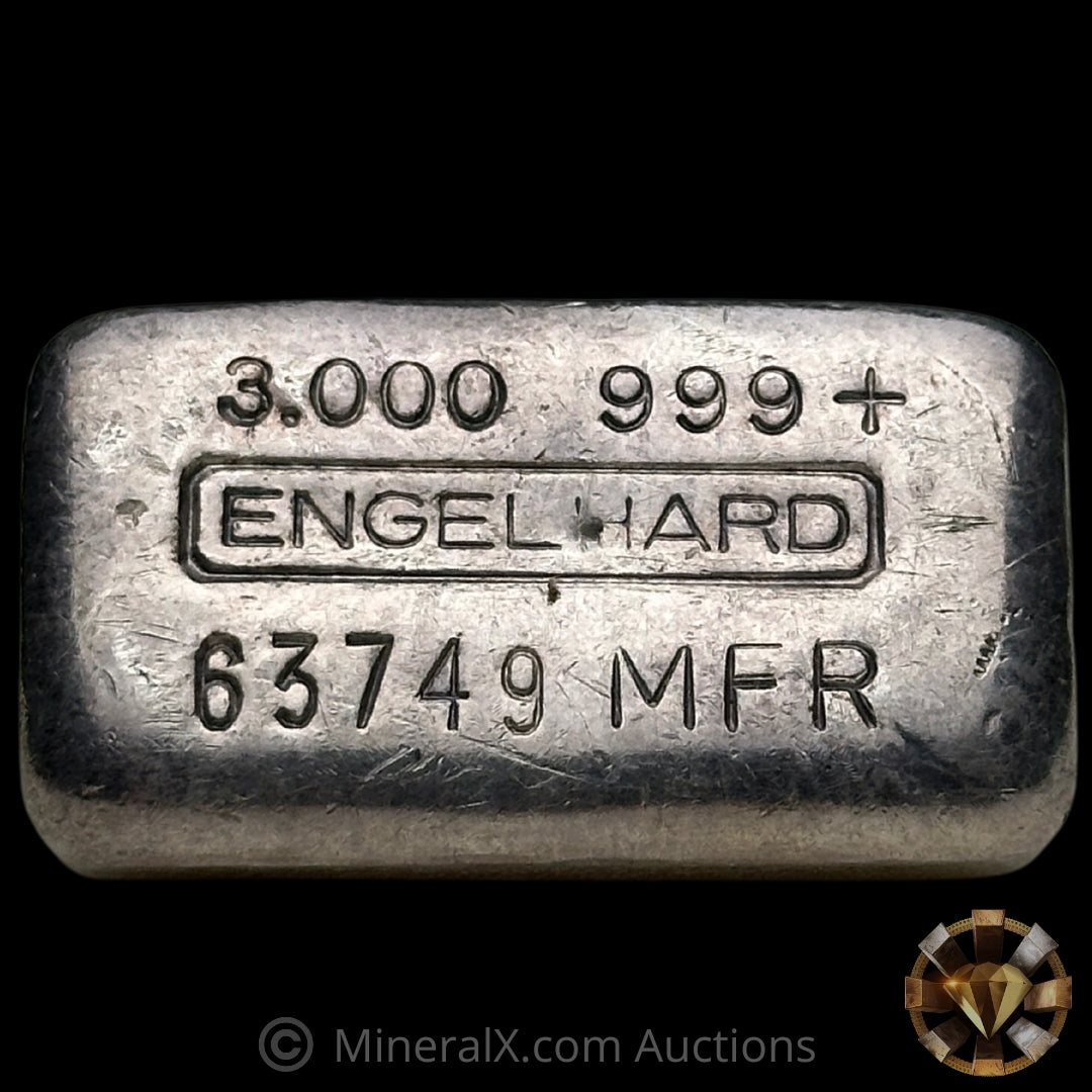 3oz Engelhard MFR Vintage Silver Bar – MineralX