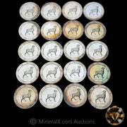 x20 1oz "Year Of The Dog" Artichoke Joes Vintage Silver Coins