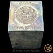 100oz (Rare Weight Class) Certified Pure Silver Bullion "Silver Metals International" Vintage Silver Cube Bar