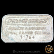 1oz Engelhard Industries Vintage Silver Bar With Unique Vintage Sterling Money Clip