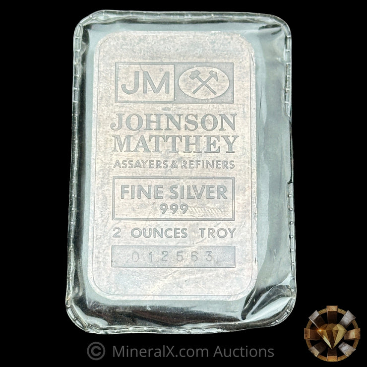 2oz JM Johnson Matthey Vintage Silver Bar