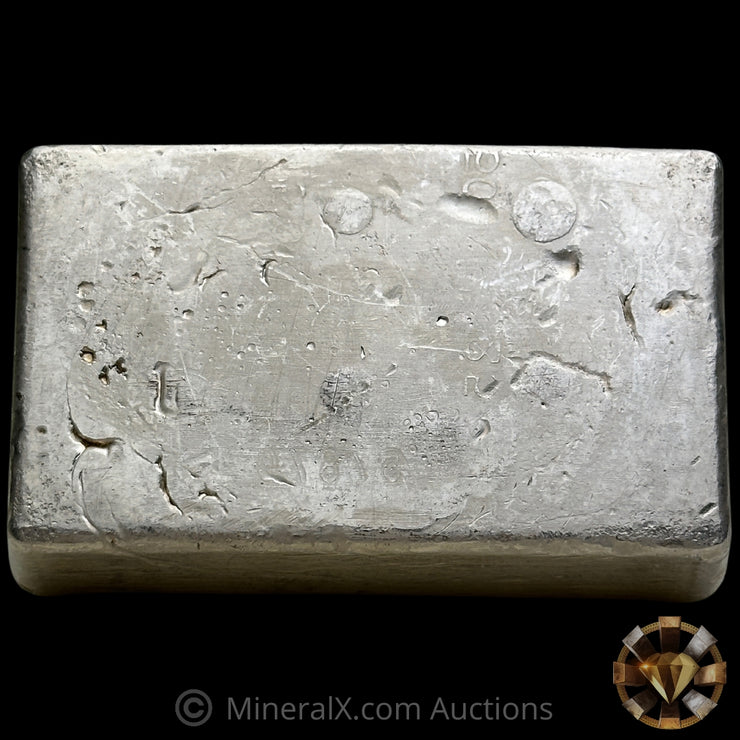 25oz Engelhard 4th Series Vintage Silver Bar With Unique Reverse Convex Stampings