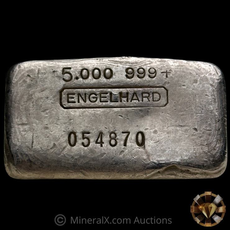 5oz Engelhard 0-Leading 6th Series Vintage Silver Bar