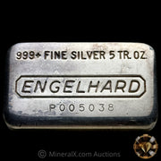 5oz Engelhard P Loaf Vintage Silver Bar