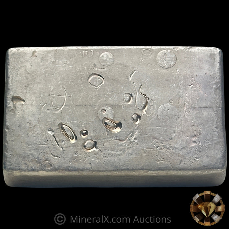 25oz Engelhard 4th Series Vintage Silver Bar With Unique Reverse Convex Stampings