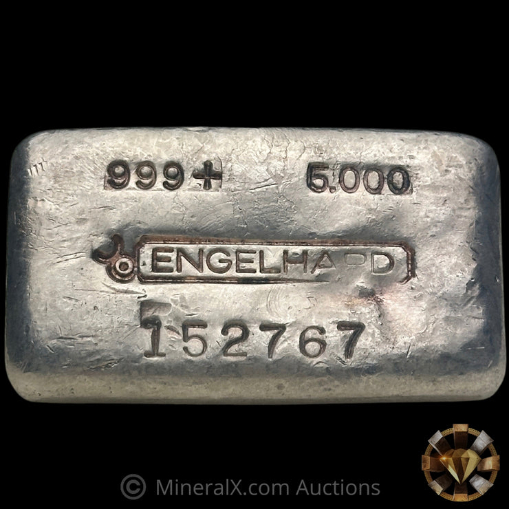 5oz Engelhard Bull Logo Vintage Silver Bar