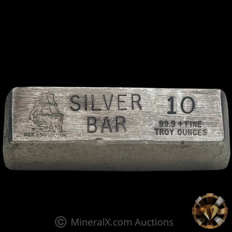 10oz USS Constitution Vintage Silver Bar