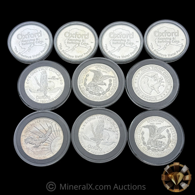 x10 1oz Misc Vintage Silver Coin Lot