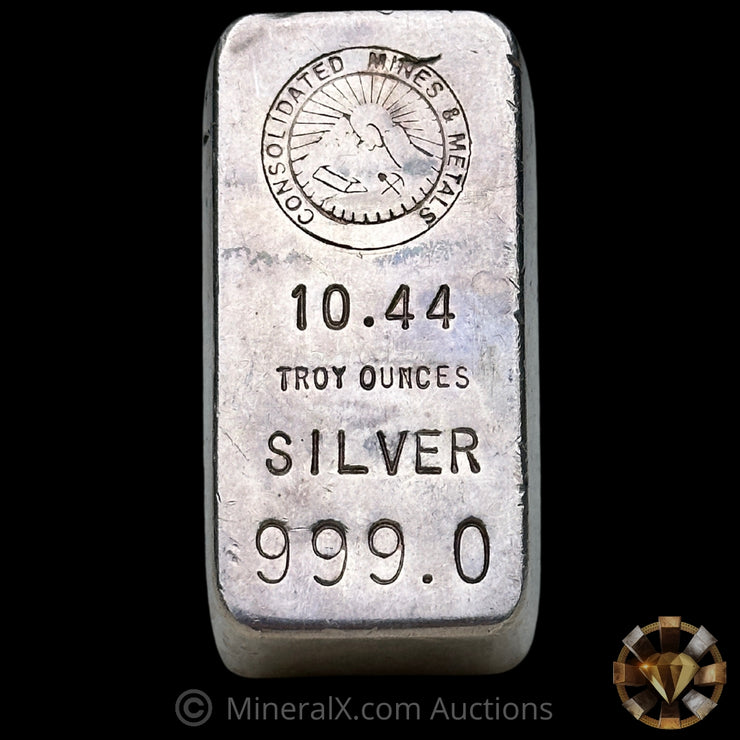 10.44oz Consolidated Mines & Metals Vintage Silver Bar