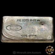 505g Matthey Garrett MG Australia Vintage Silver Bar