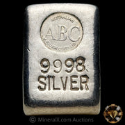 100g ABC Australian Bullion Company "D Back" Vintage Silver Bar