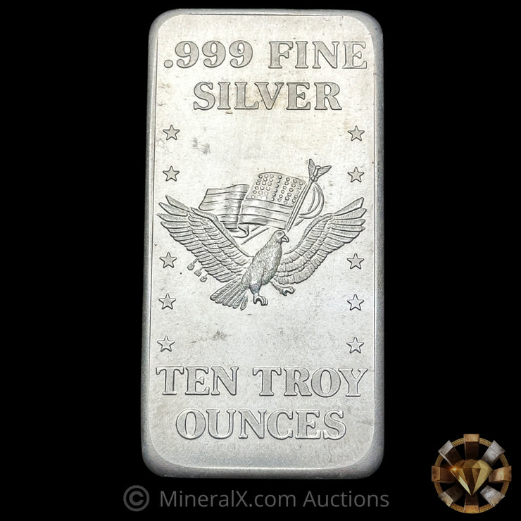 10oz 1981 US Assay Office Strategic Stockpile Vintage Silver Bar