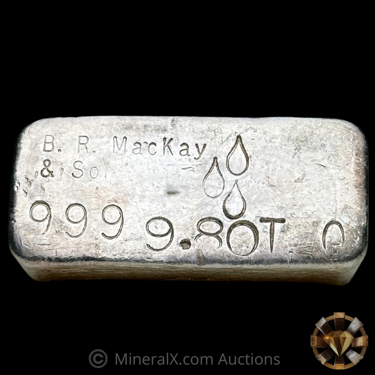 9.8oz B R MacKay & Sons Vintage Silver Bar