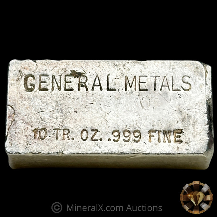 10oz General Metals Vintage Silver Bar