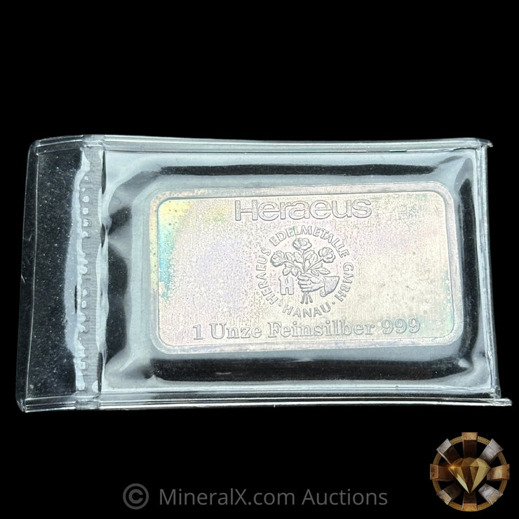 1oz Heraeus Vintage Silver Bar