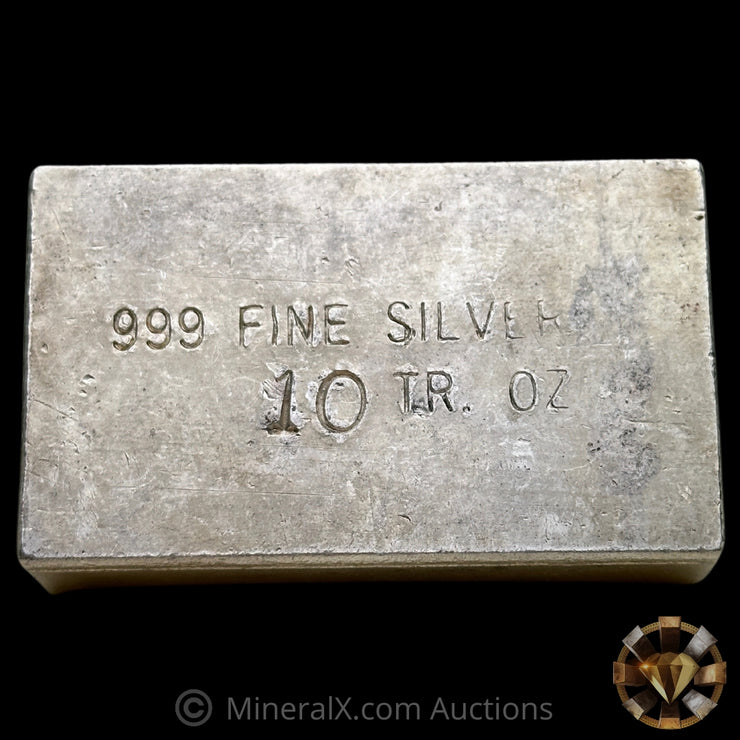 10oz AG Vintage Silver Bar