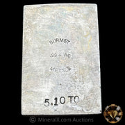 5.10oz Burmet Metals Vintage Silver Bar