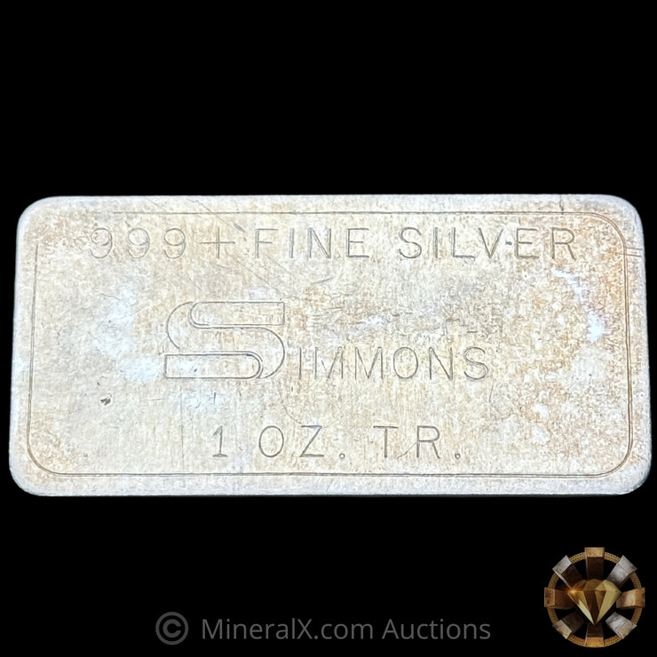 1oz Simmons Vintage Silver Bar