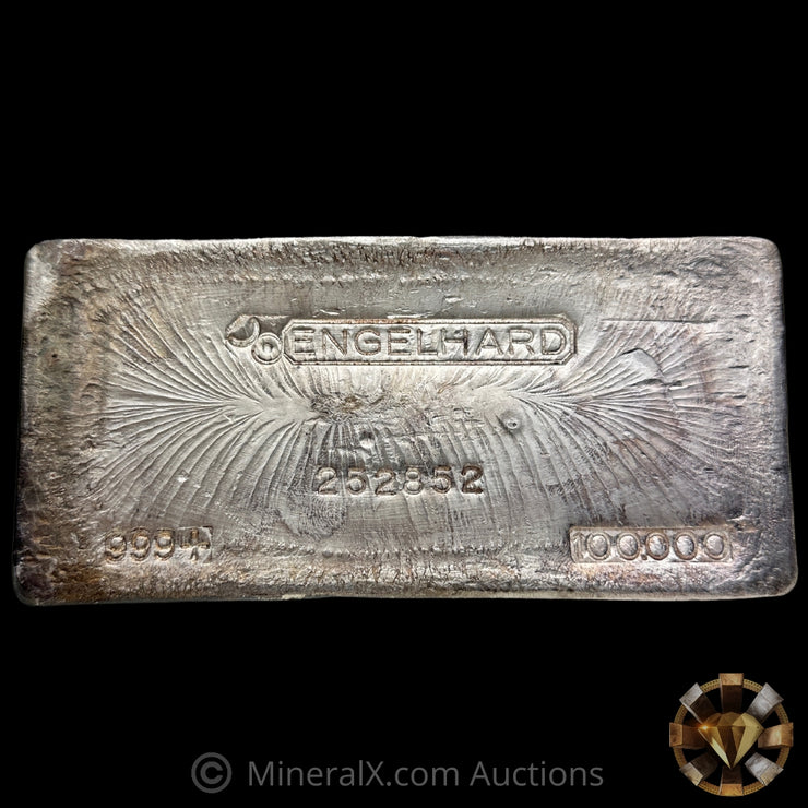 100oz Engelhard Bull Logo Vintage Silver Bar