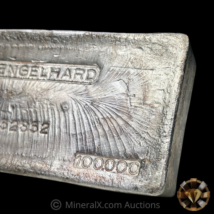 100oz Engelhard Bull Logo Vintage Silver Bar