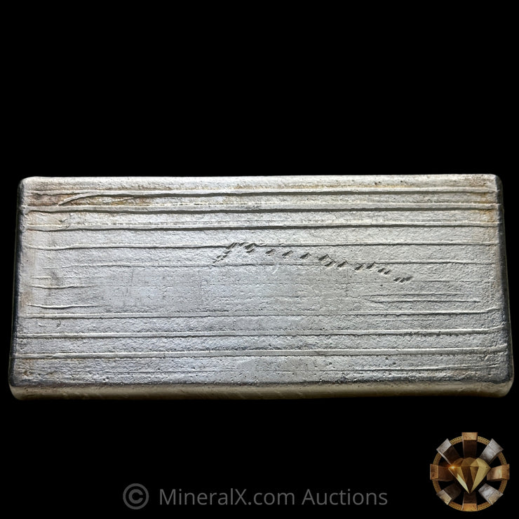 20oz Engelhard 9th Series Vintage Silver Bar With Striated Reverse and Sides