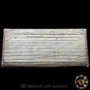 20oz Engelhard Bull Logo 9th Series Rare Small Font Serial Variety Vintage Silver Bar With Striated Reverse