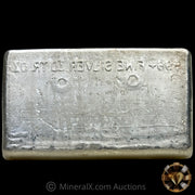 10oz Engelhard Waffleback Vintage Silver Bar With Reverse Convex Stamping