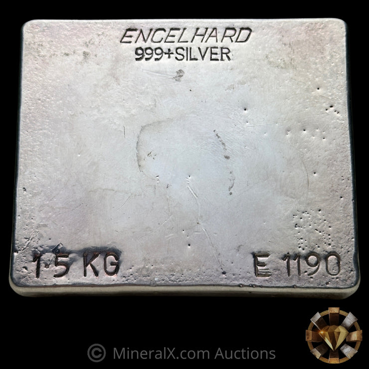 1.5kg (1 1/2 Kilo) Engelhard Australia "The Winning Way" Vintage Silver Bar