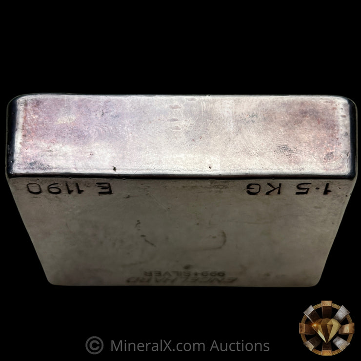1.5kg (1 1/2 Kilo) Engelhard Australia "The Winning Way" Vintage Silver Bar