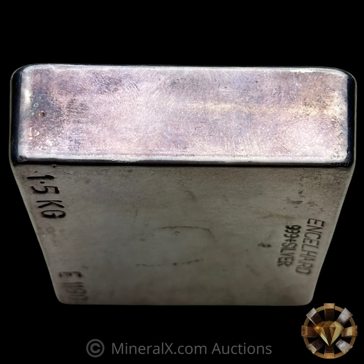 1.5kg (1 1/2 Kilo) Engelhard Australia "The Winning Way" Vintage Silver Bar