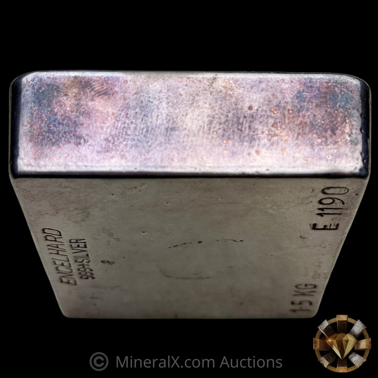 1.5kg (1 1/2 Kilo) Engelhard Australia "The Winning Way" Vintage Silver Bar